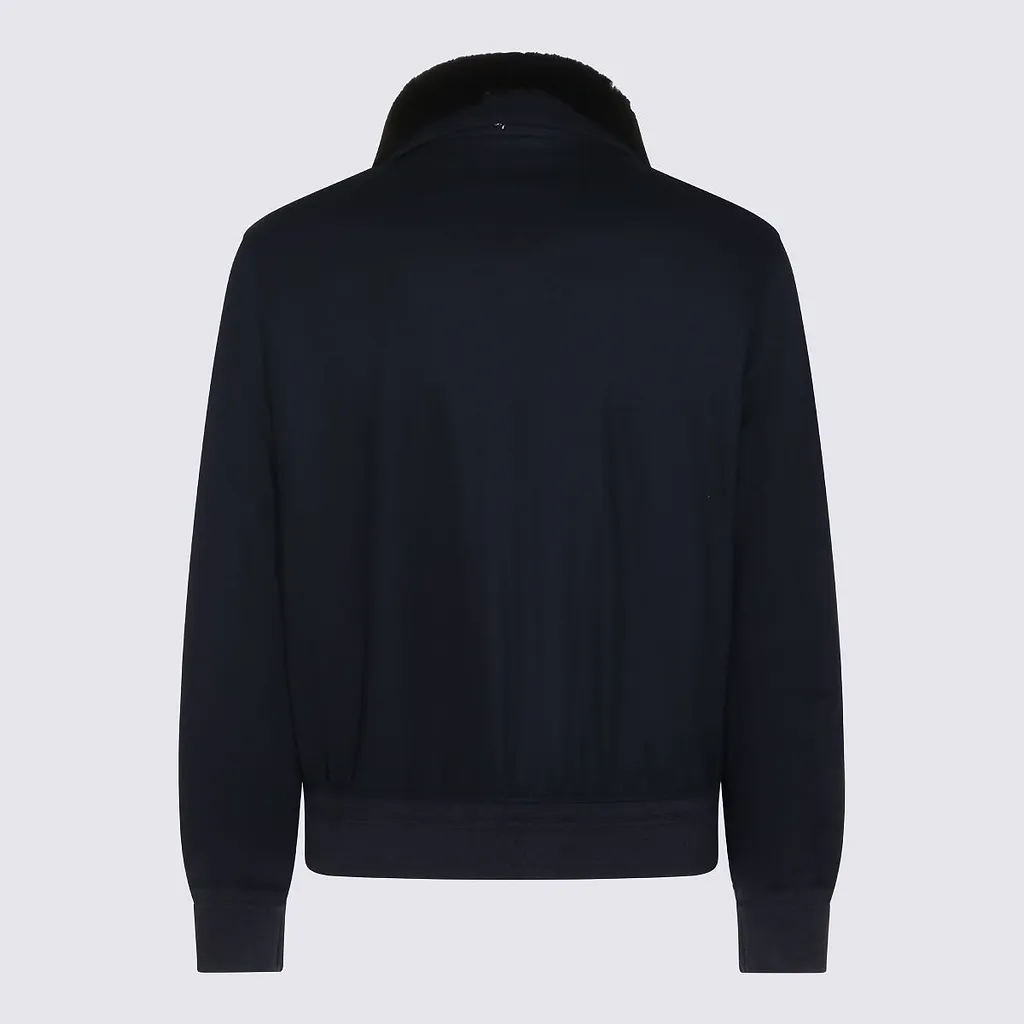Zip-Up Fur-Collar Jacket