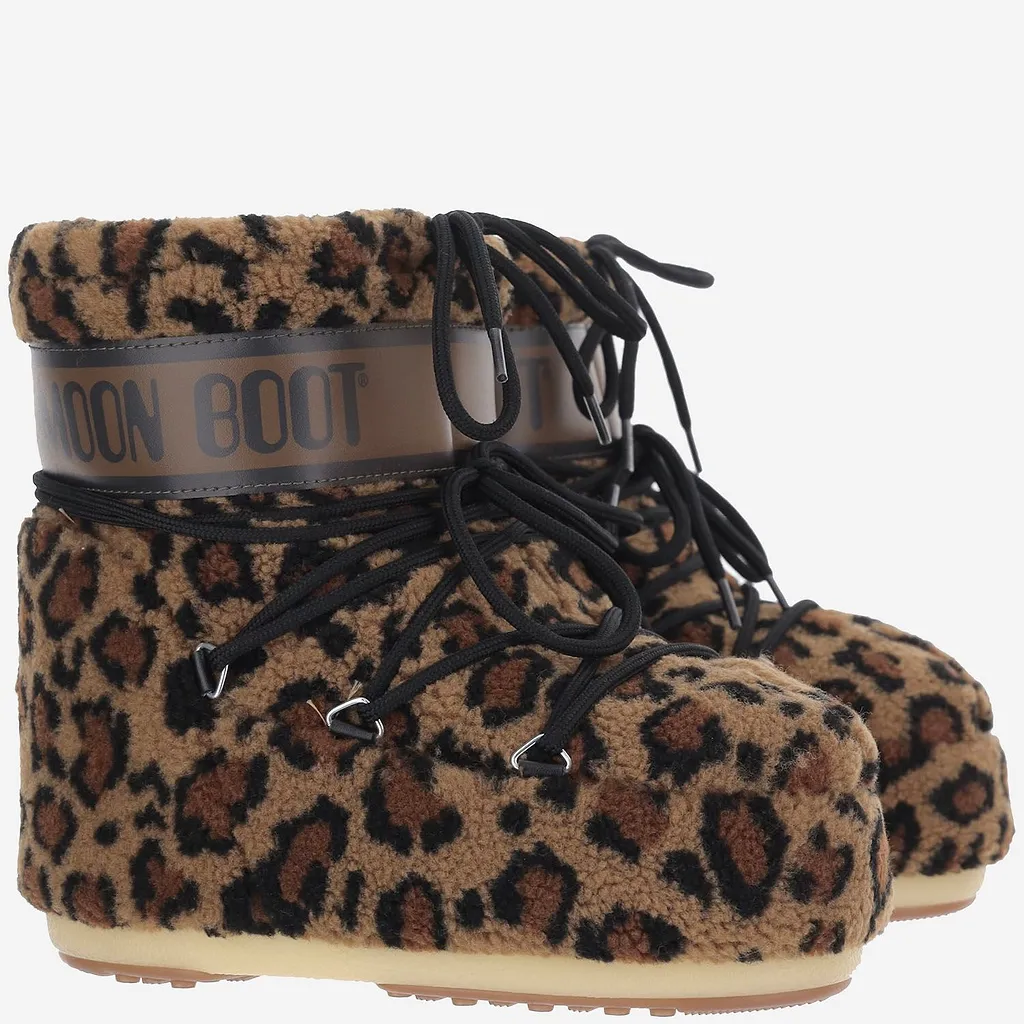 Moon Boot Faux Fur Lace-Up Boots