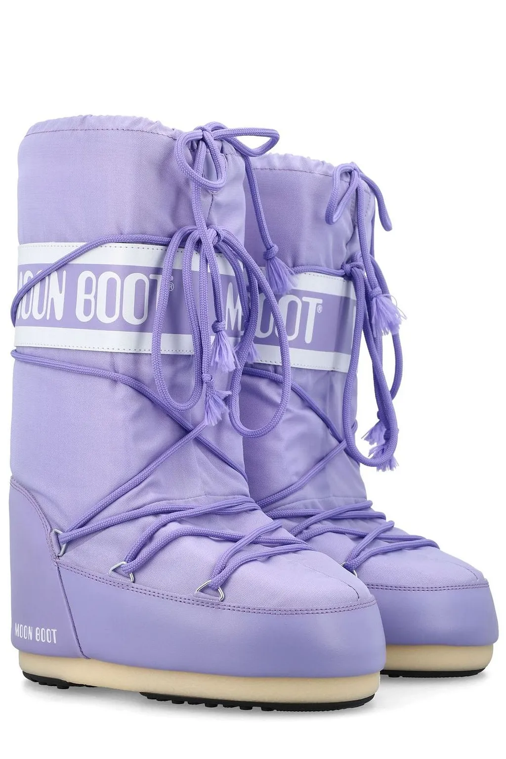Moon Boot Icon Logo Printed Lace-Up Boots
