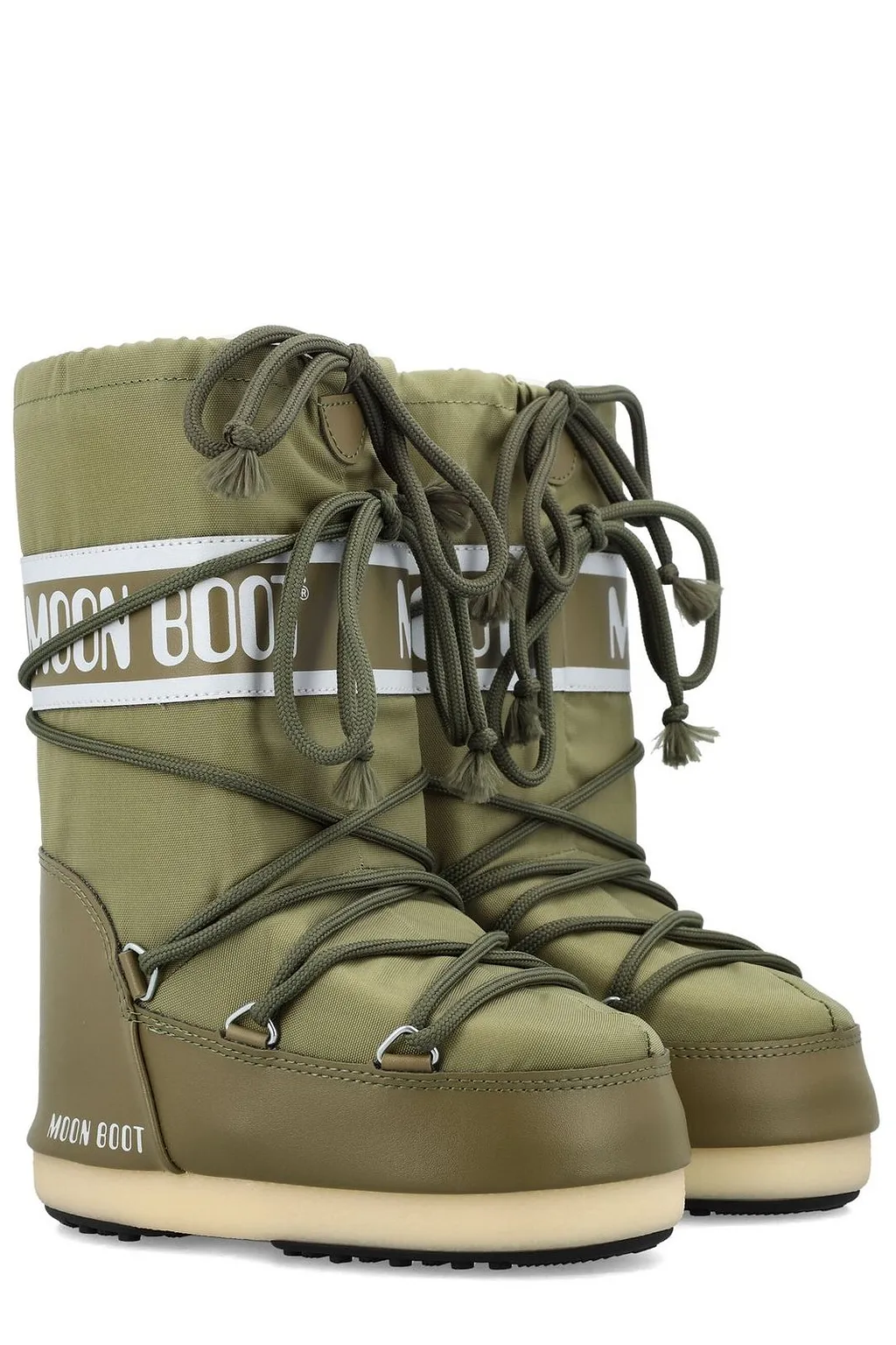 Moon Boot Icon Logo Printed Lace-Up Boots