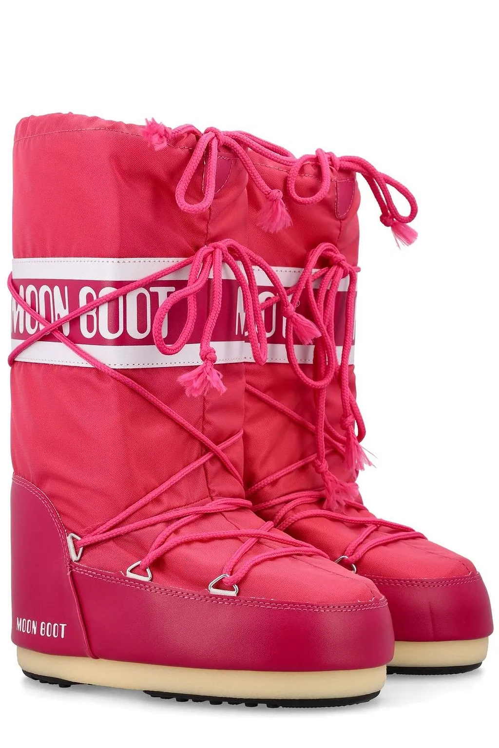 Moon Boot Icon Logo Printed Lace-Up Boots