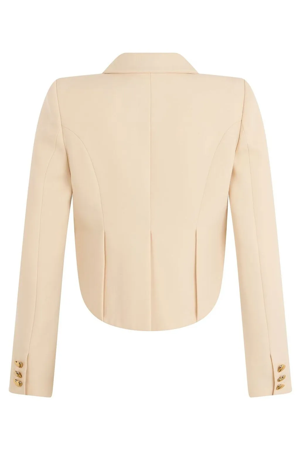 Moschino Cropped Heart-Button Blazer