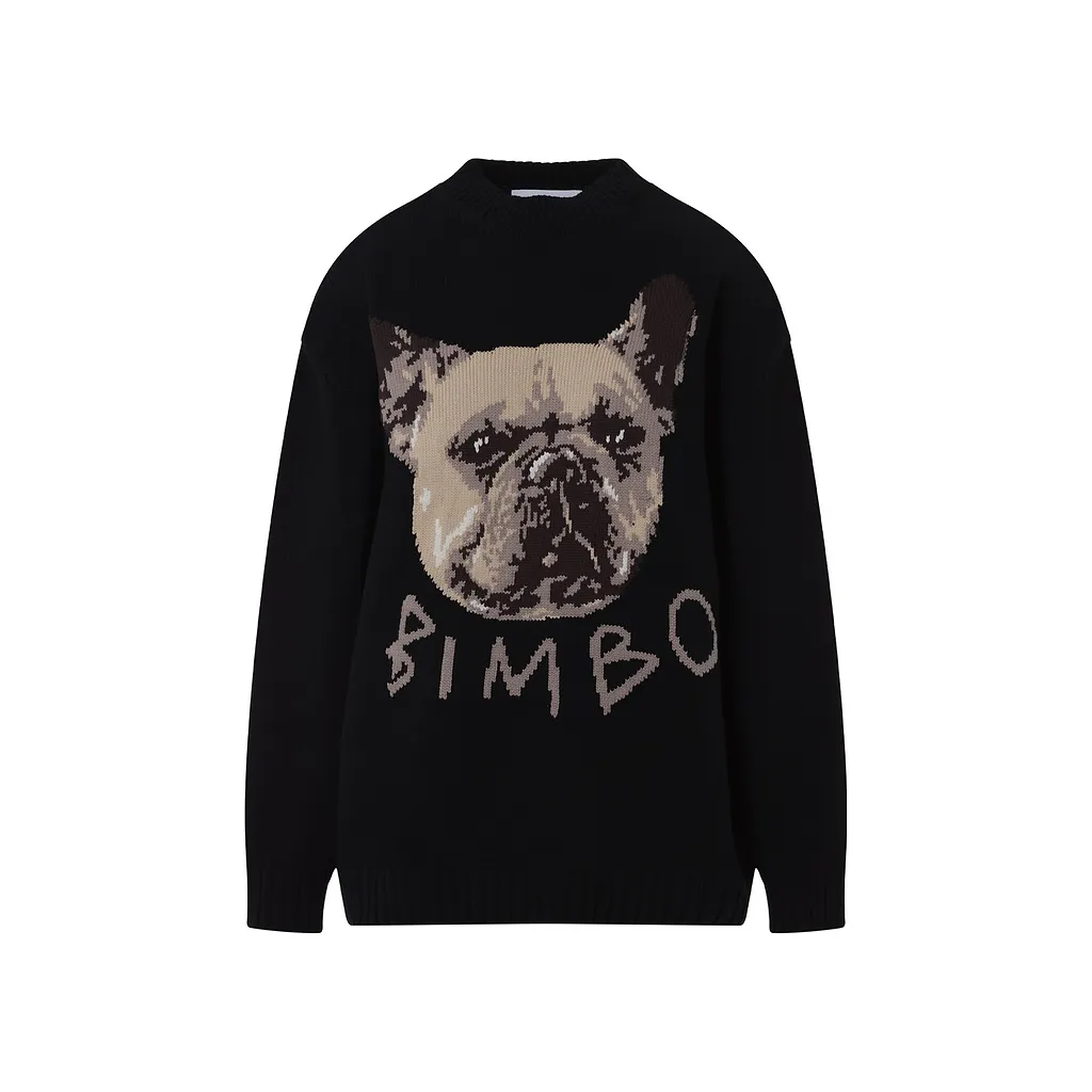 Moschino Dog Intarsia Jumper