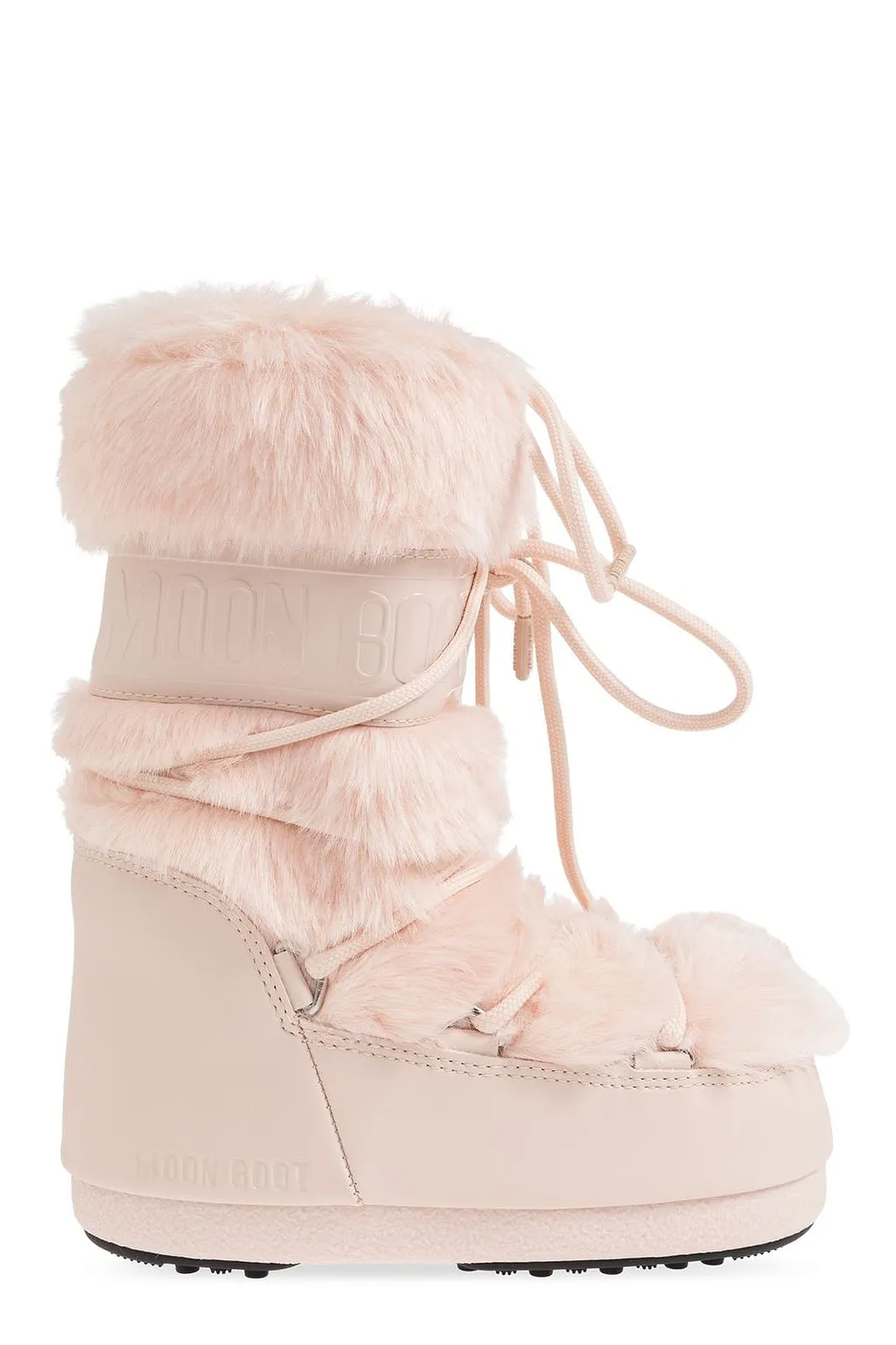 Moon Boot Kids Logo Printed Lace-Up Snow Boots