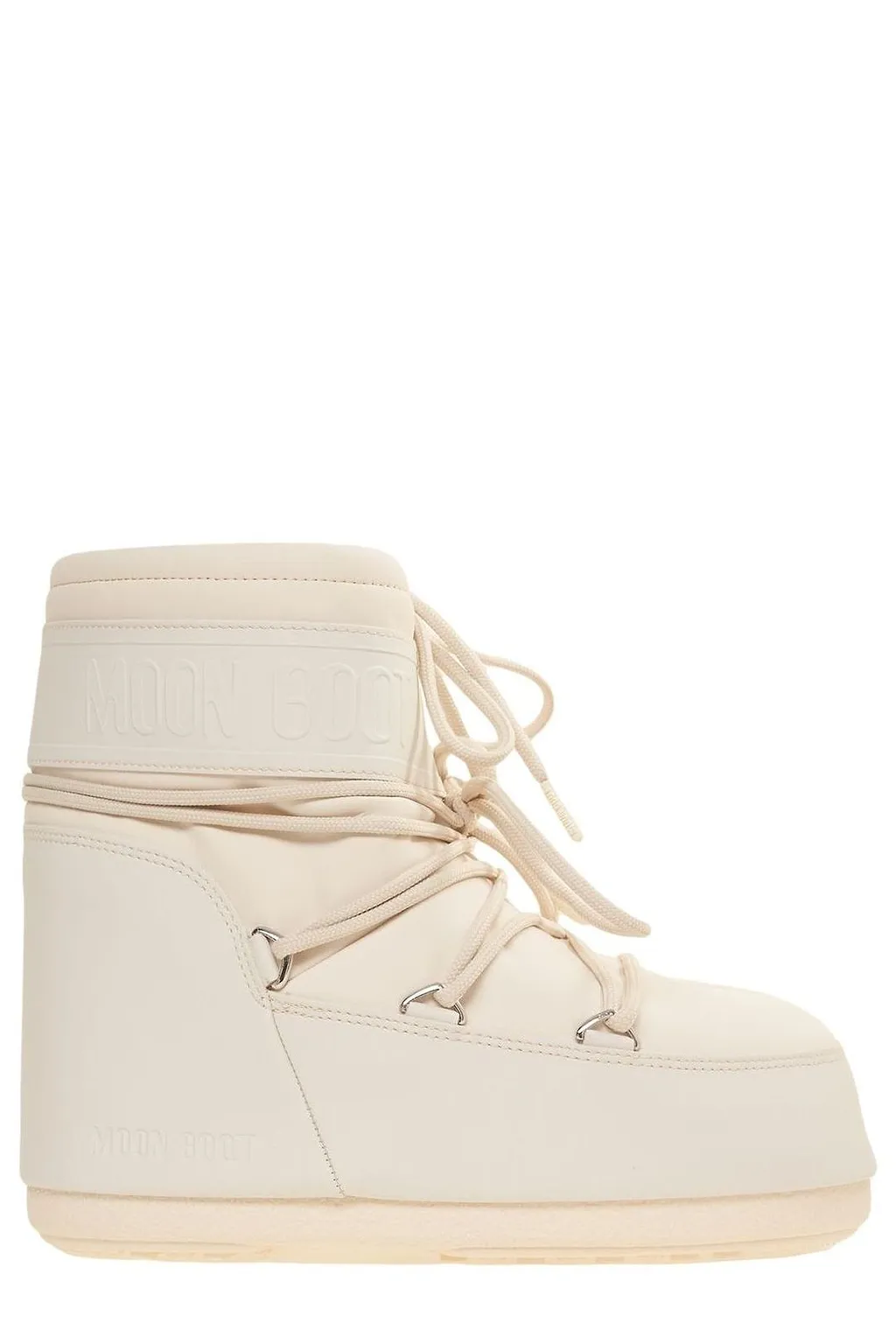 Moon Boot Logo Embossed Lace-Up Boots