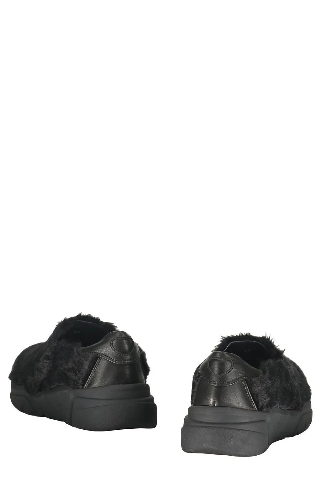 Moschino Faux Fur Slip-On Sneakers