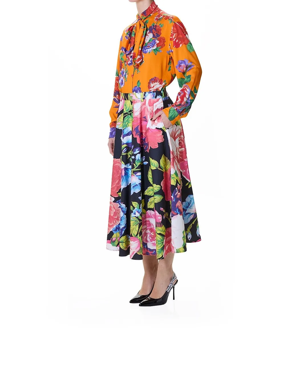 Moschino Floral Printed Skirt