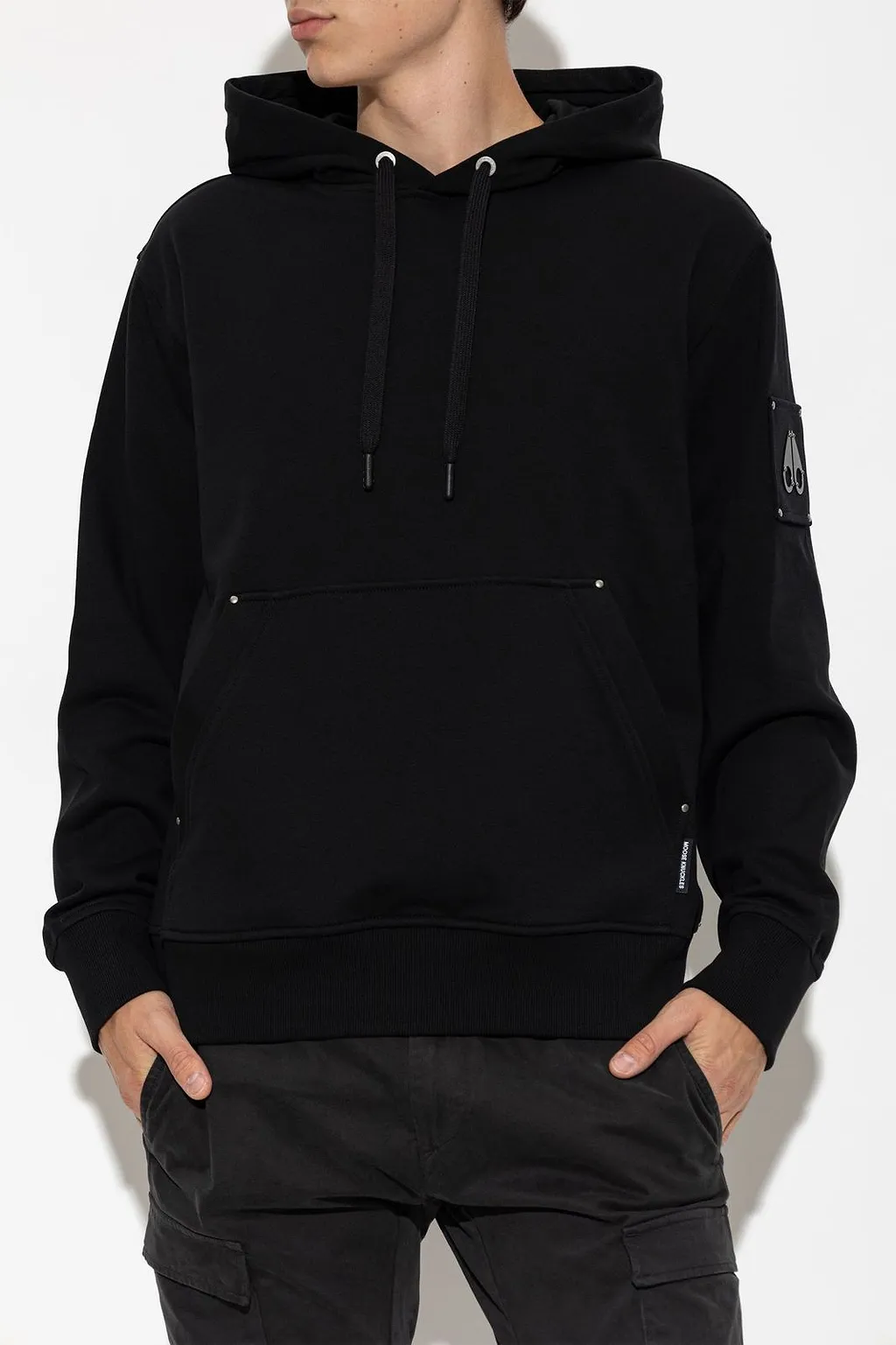 Moose Knuckles Long-Sleeved Drawstring Hoodie