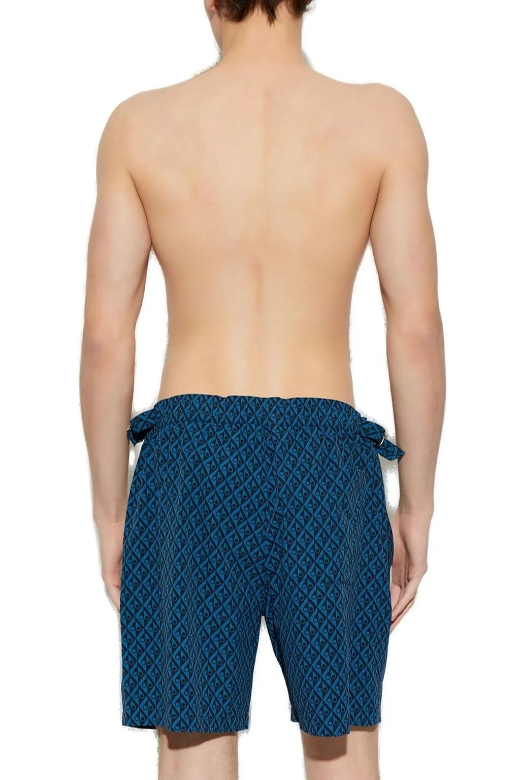 Moose Knuckles Monogram Print Swim Shorts