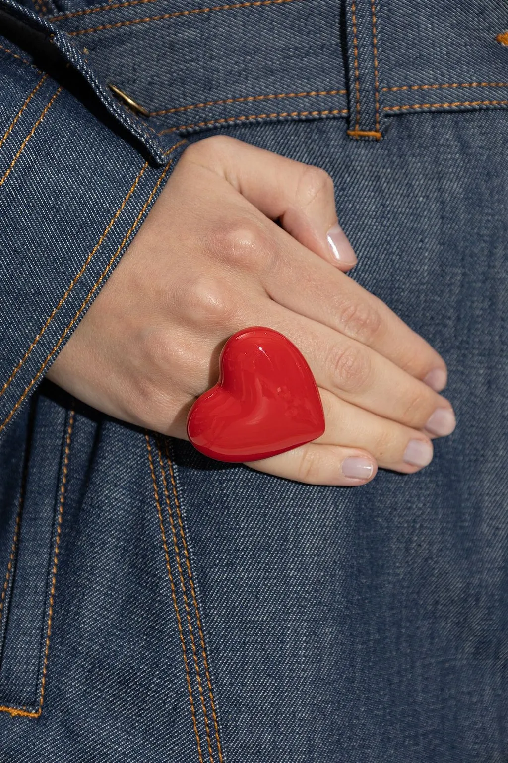 Moschino Heart Statement Ring