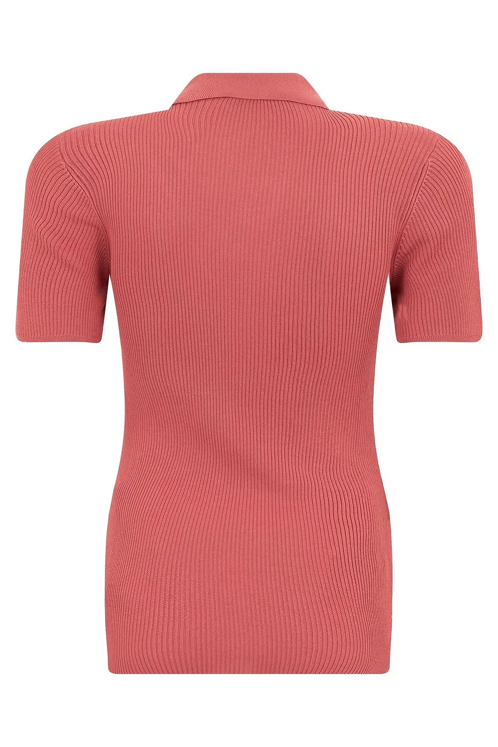Ophelia Ribbed Knit Polo Top