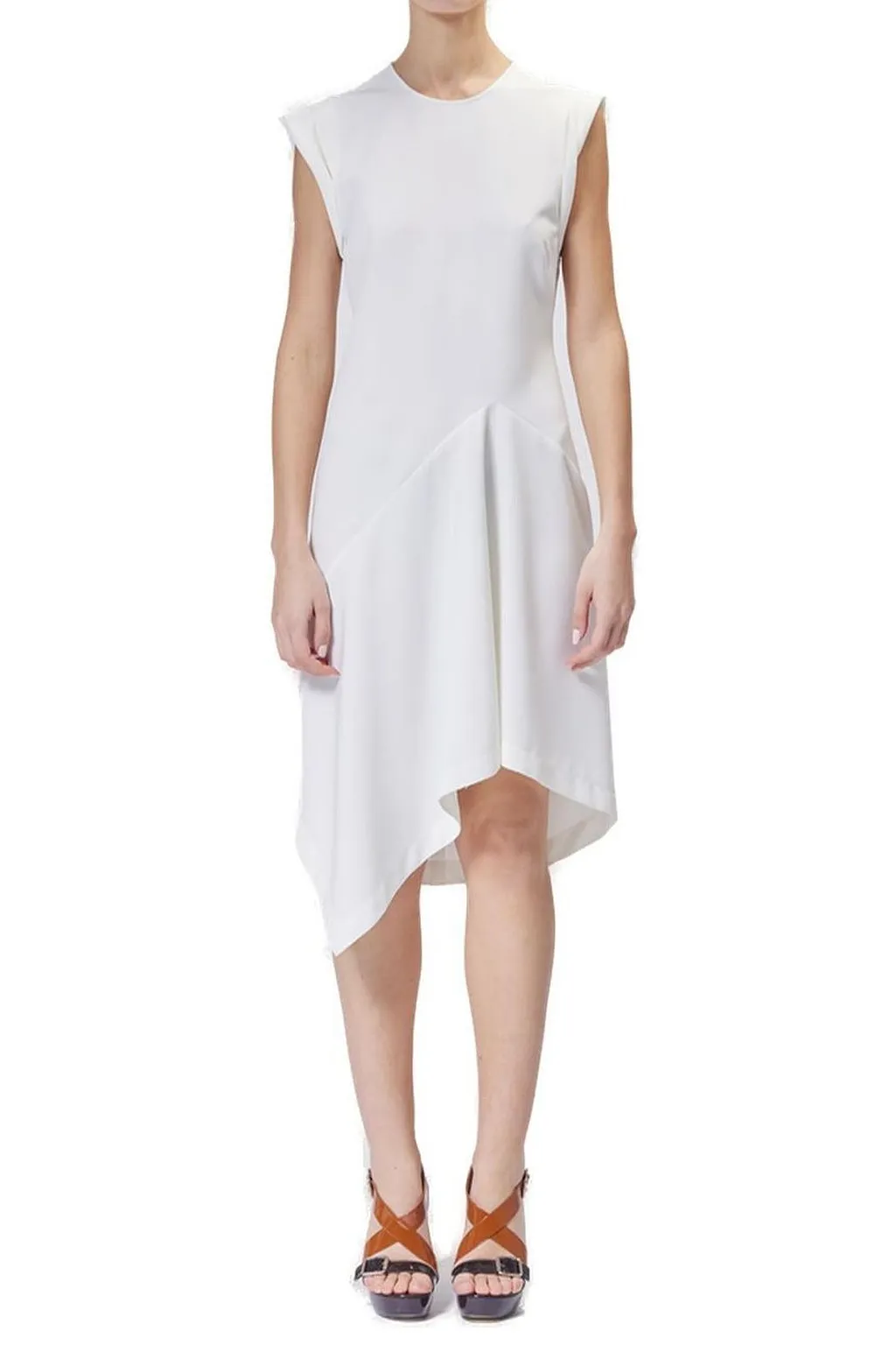 Moschino Jeans Asymmetric Hem Sleeveless Dress