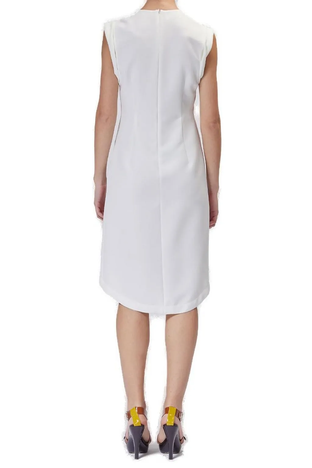 Moschino Jeans Asymmetric Hem Sleeveless Dress