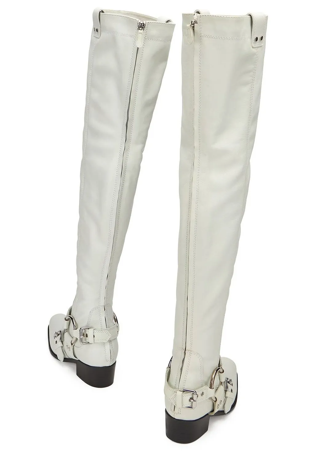 Moschino Buckled Over-The-Knee Boots