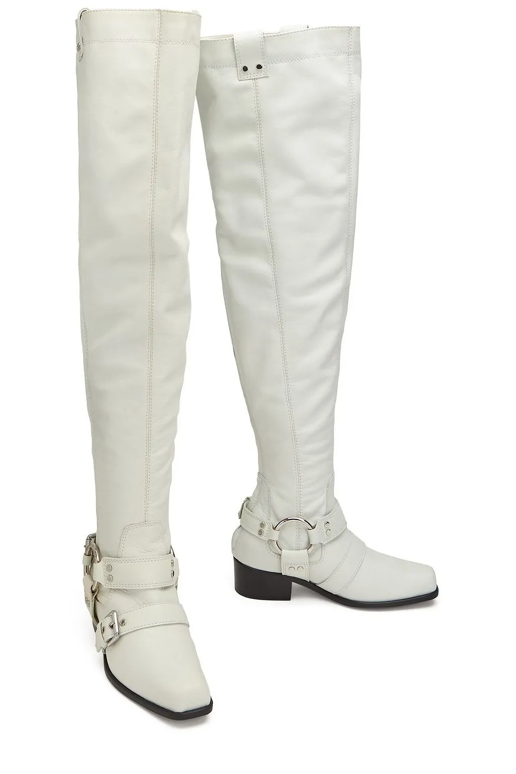 Moschino Buckled Over-The-Knee Boots