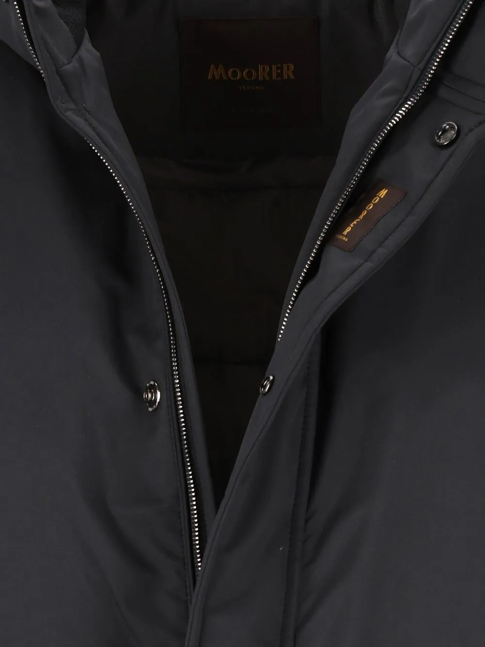 Moorer Petrini Hooded Zip-Up Coat