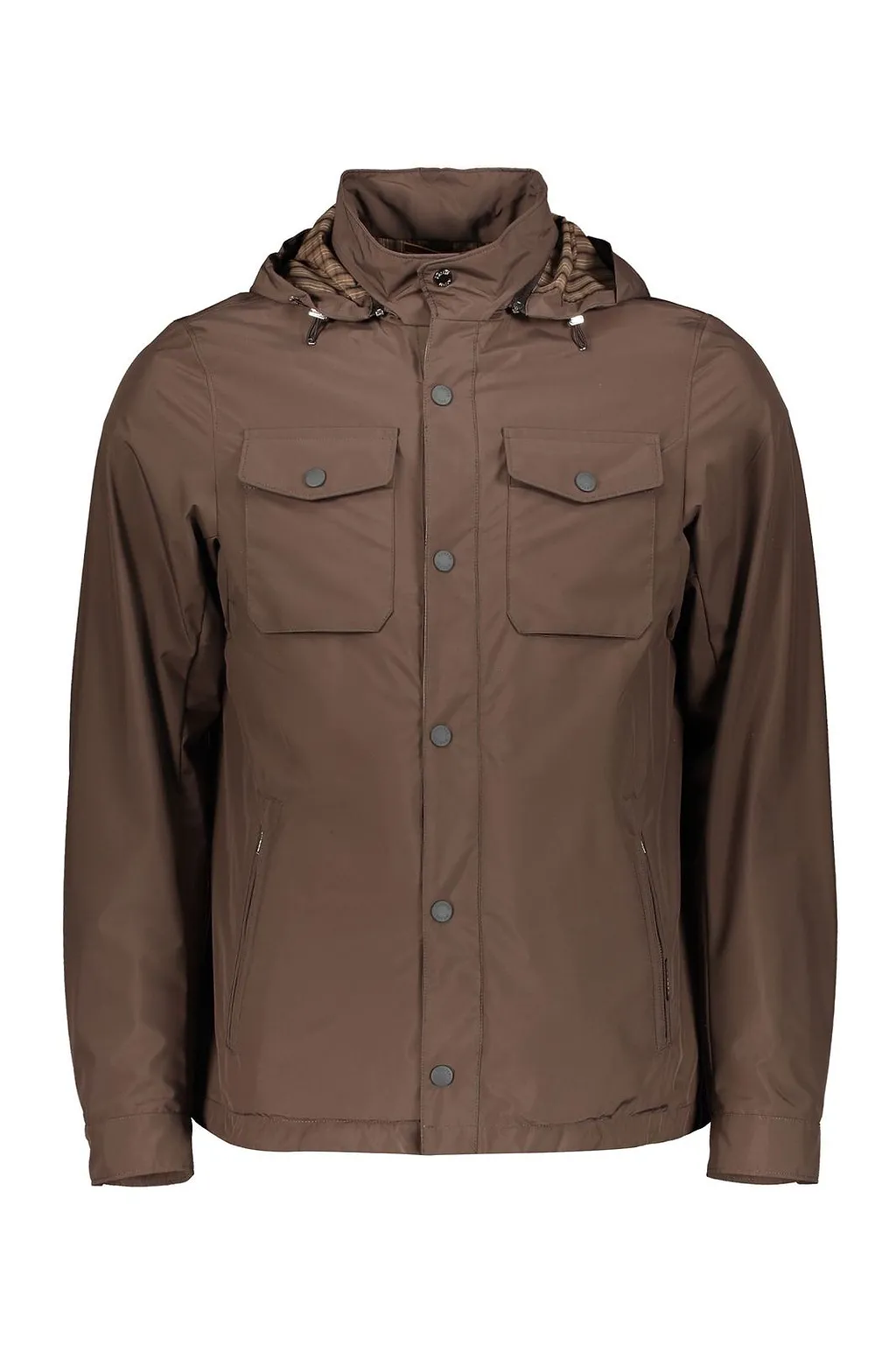 Moorer Pocket Detailed Hooded Jacket