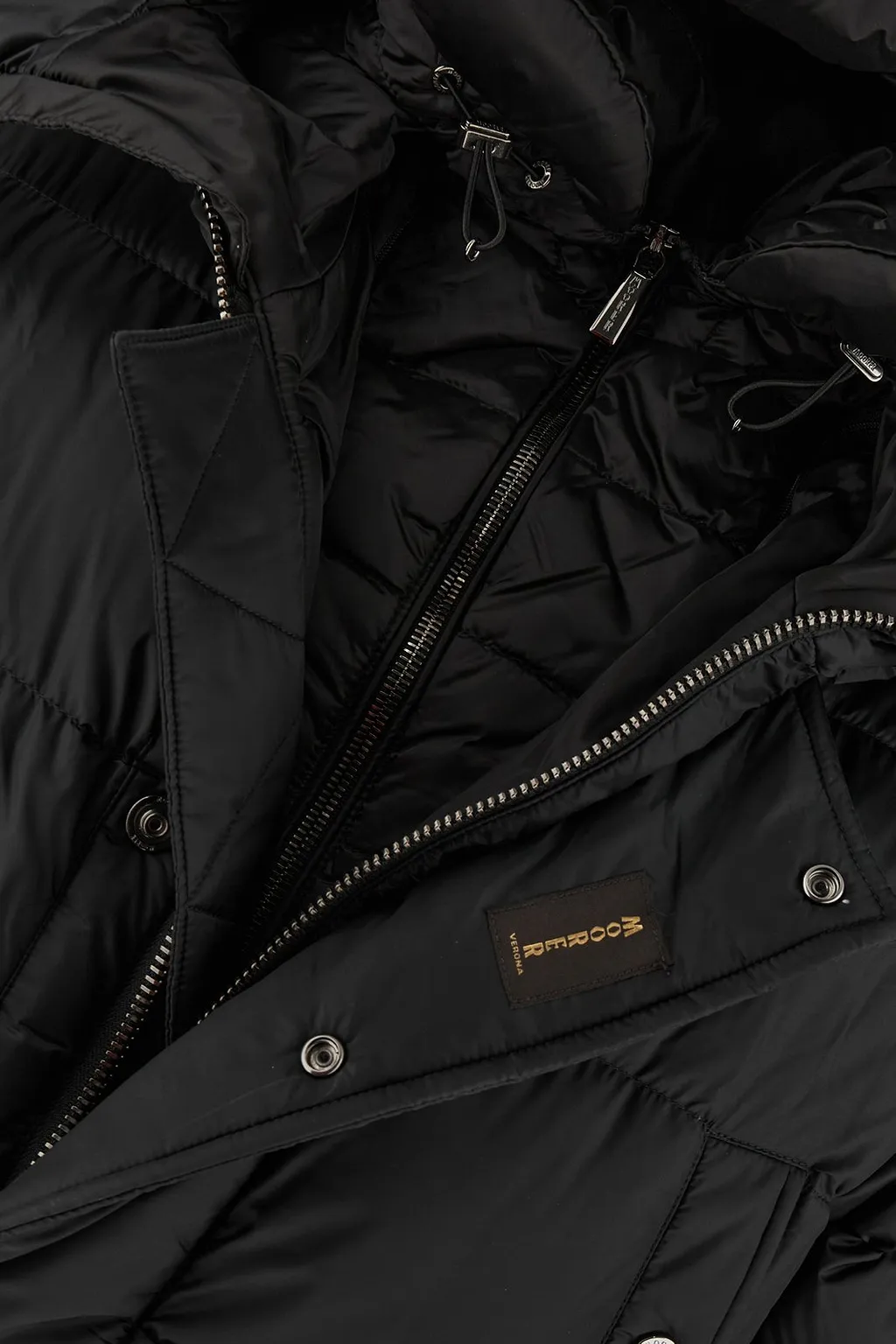 Moorer Press-Stud Fastened Hooded Coat