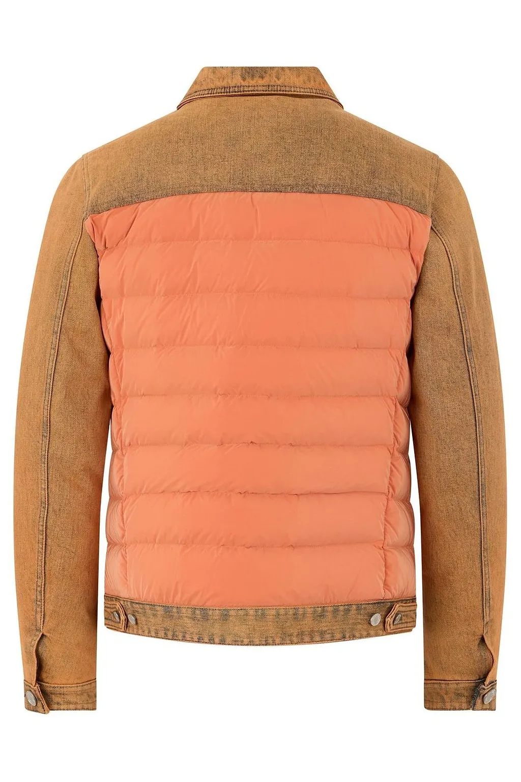 Moorer Quilted Denim Down Jacket