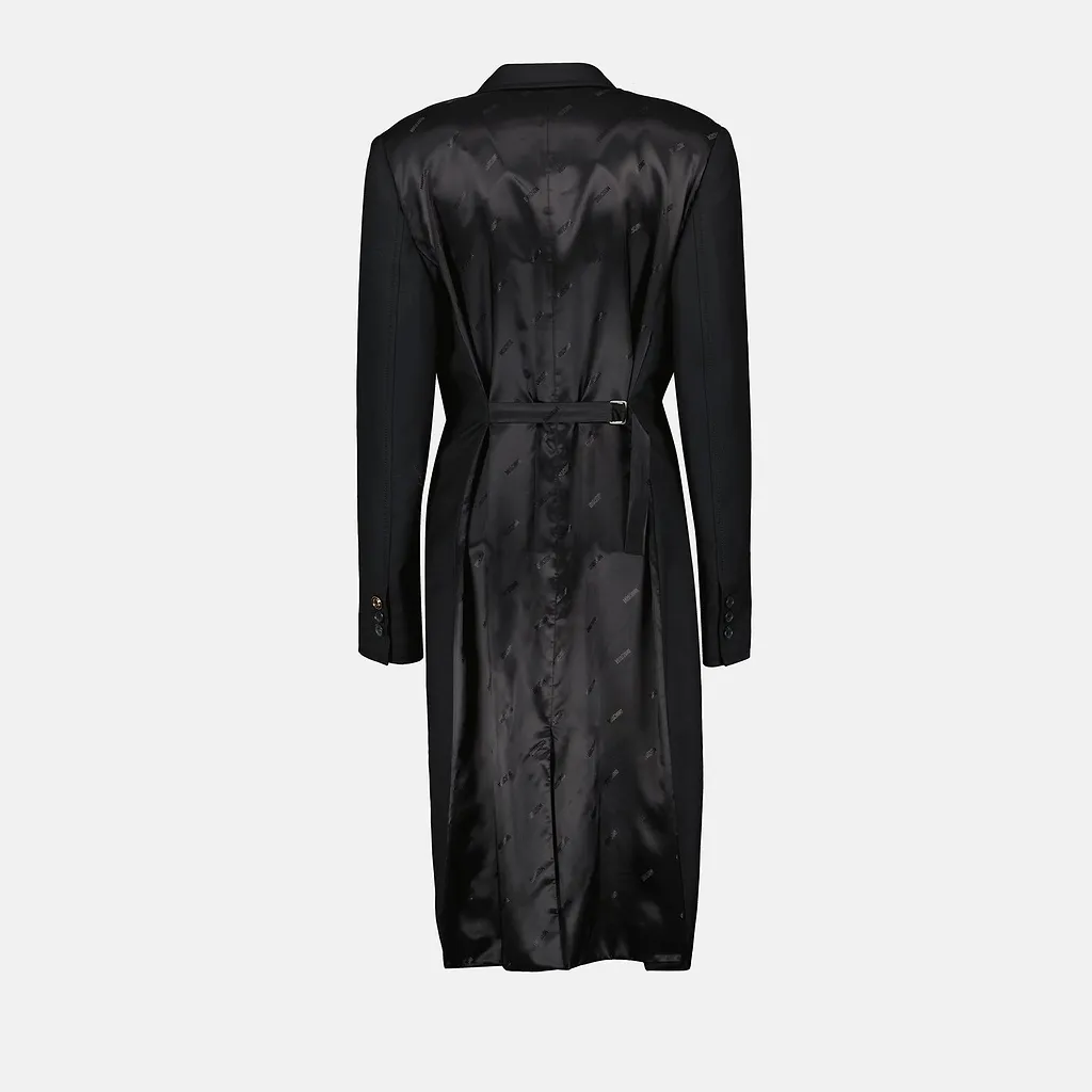 Moschino Belted Longline Coat