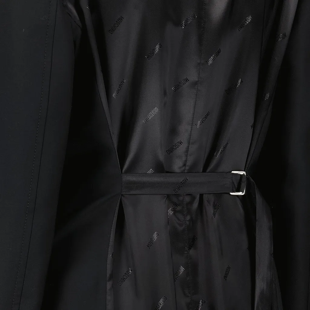 Moschino Belted Longline Coat