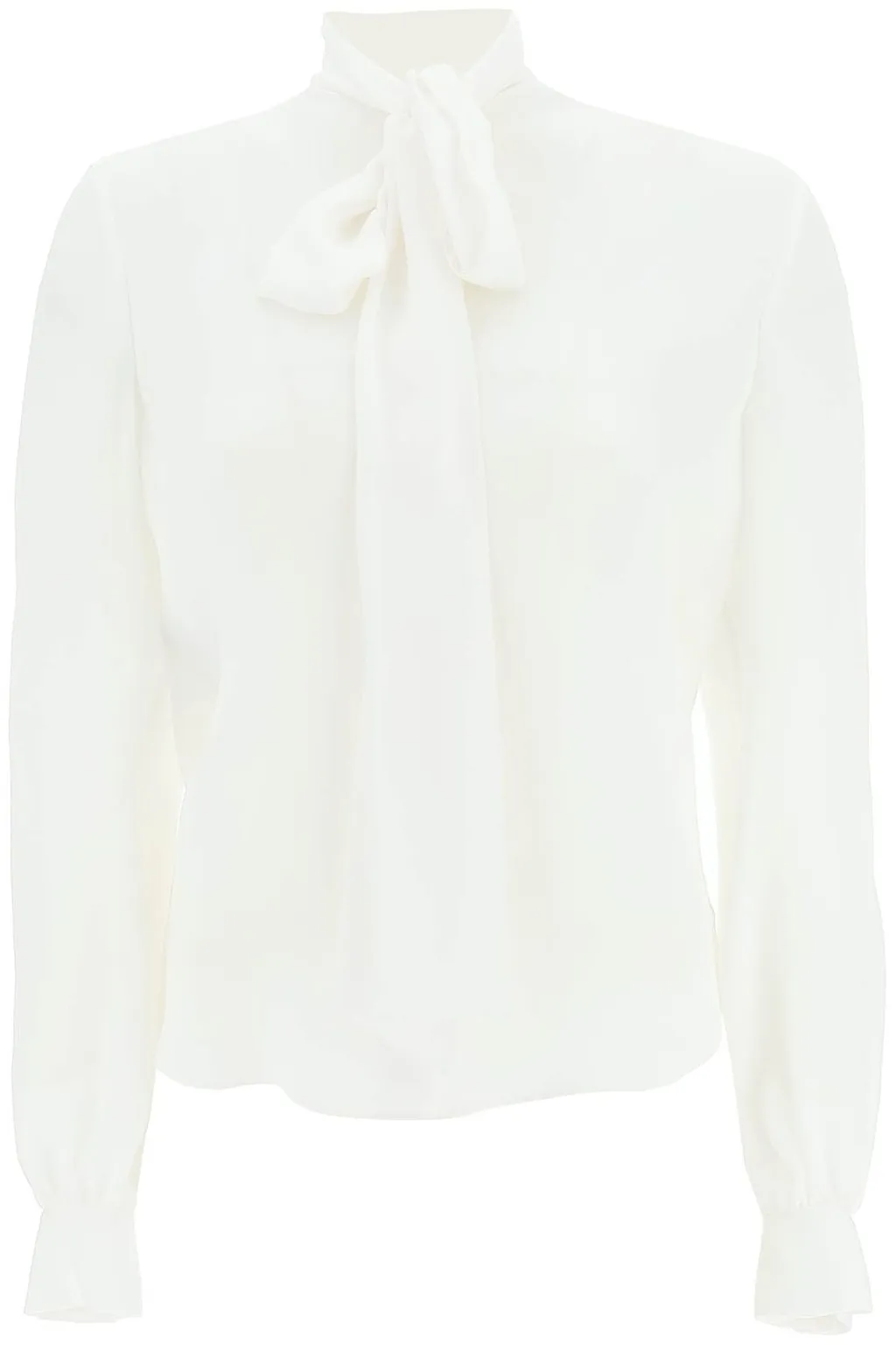 Bow Detailed Long-Sleeved Shirt
