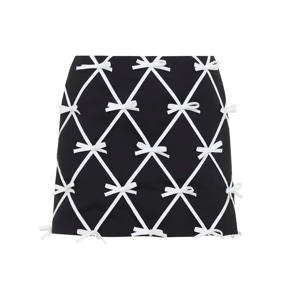 Moschino Bow Detailed Mini Skirt
