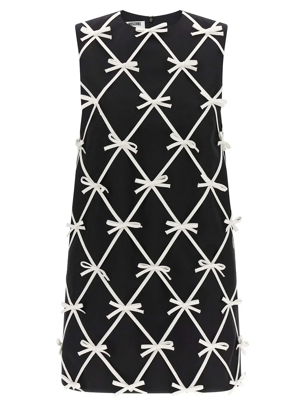 Moschino Bow Mesh Mini Dress