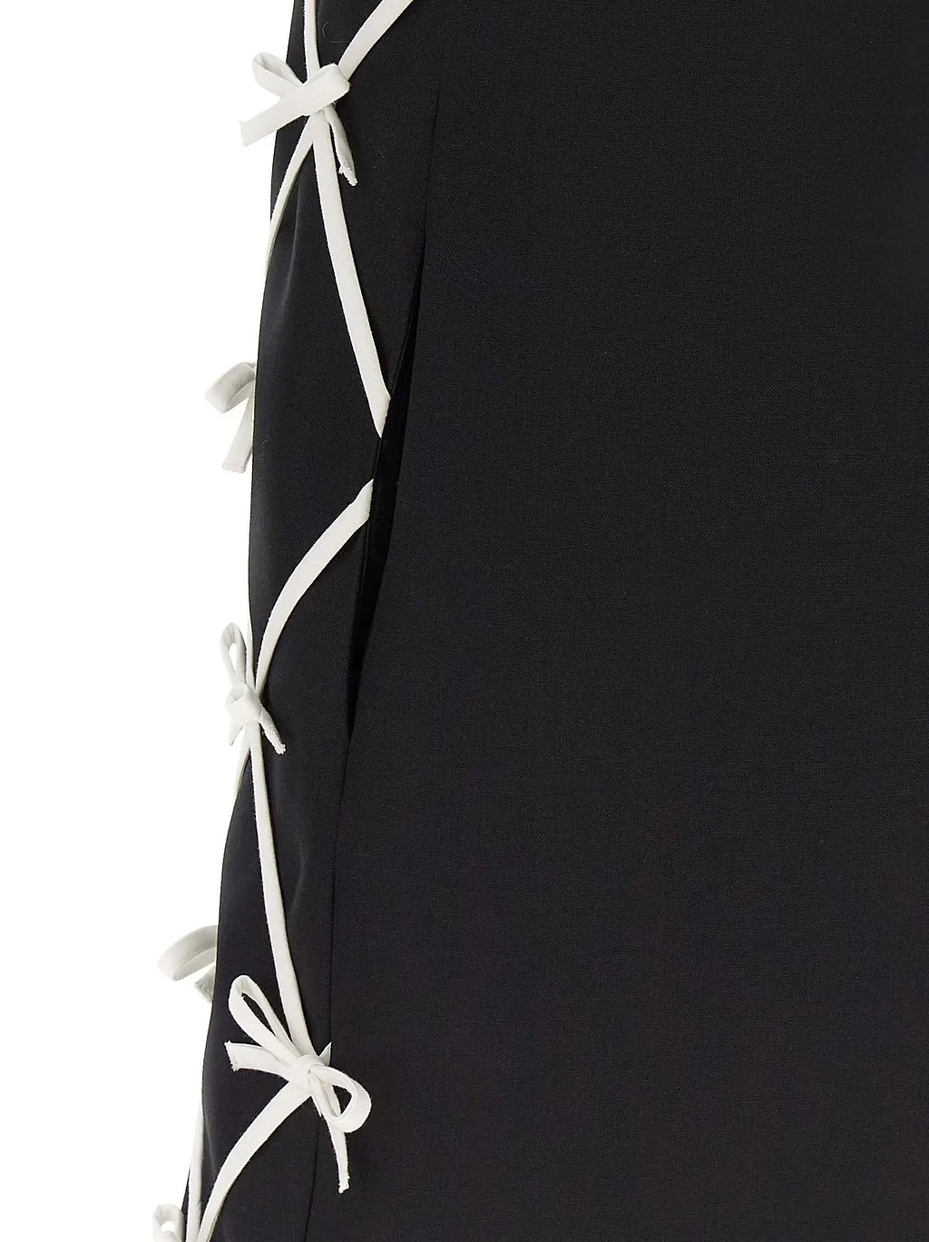 Moschino Bow Mesh Mini Dress