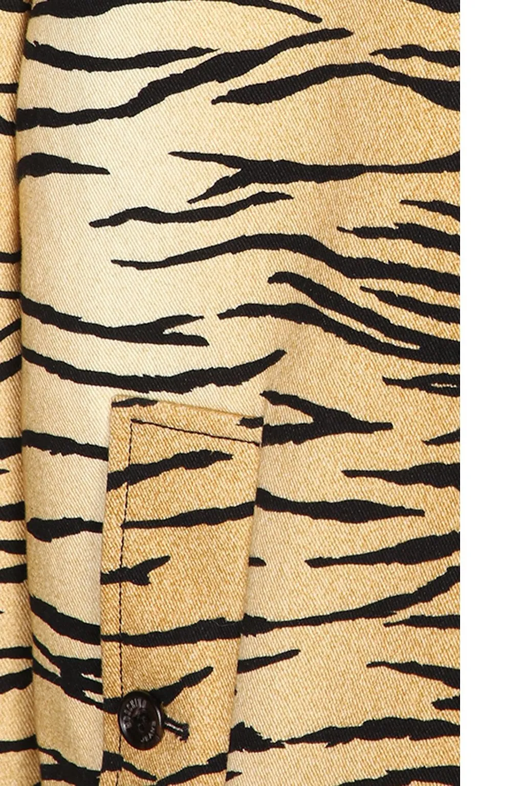 Moschino Jeans Striped Gabardine Long Jacket