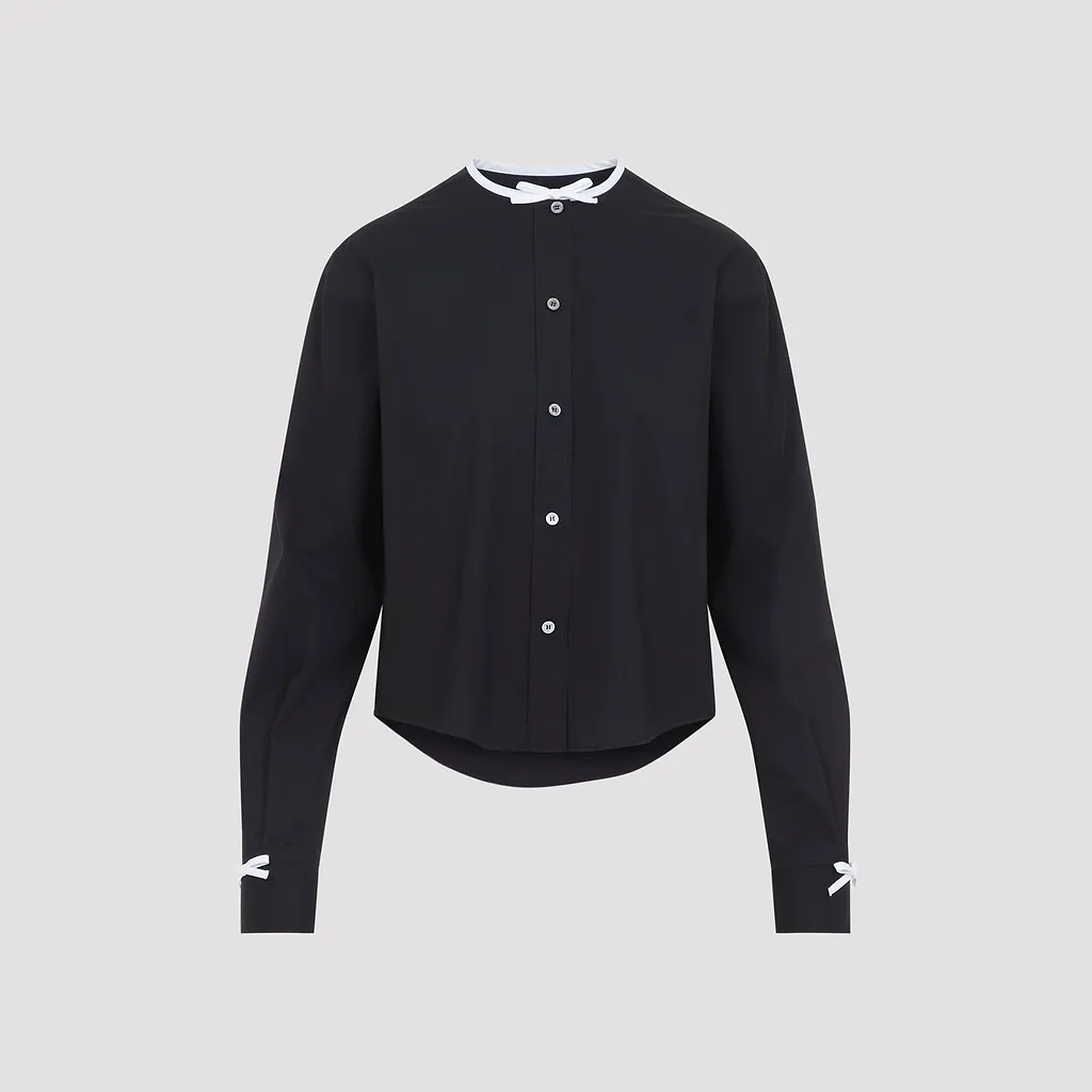 Moschino Bow Trim Cropped Jacket
