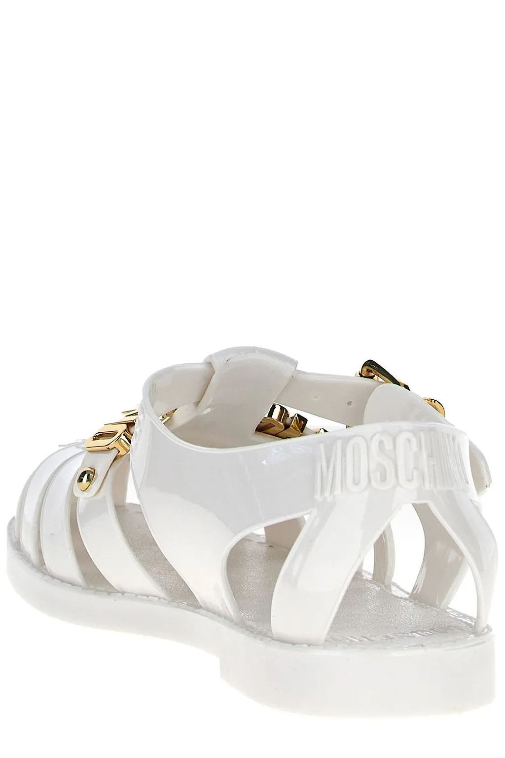 Moschino Jelly Logo-Lettered Sandals