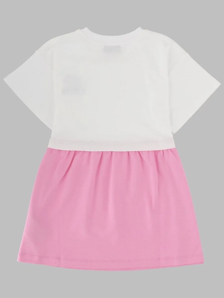 Moschino Kids Bear Logo Jersey Dress