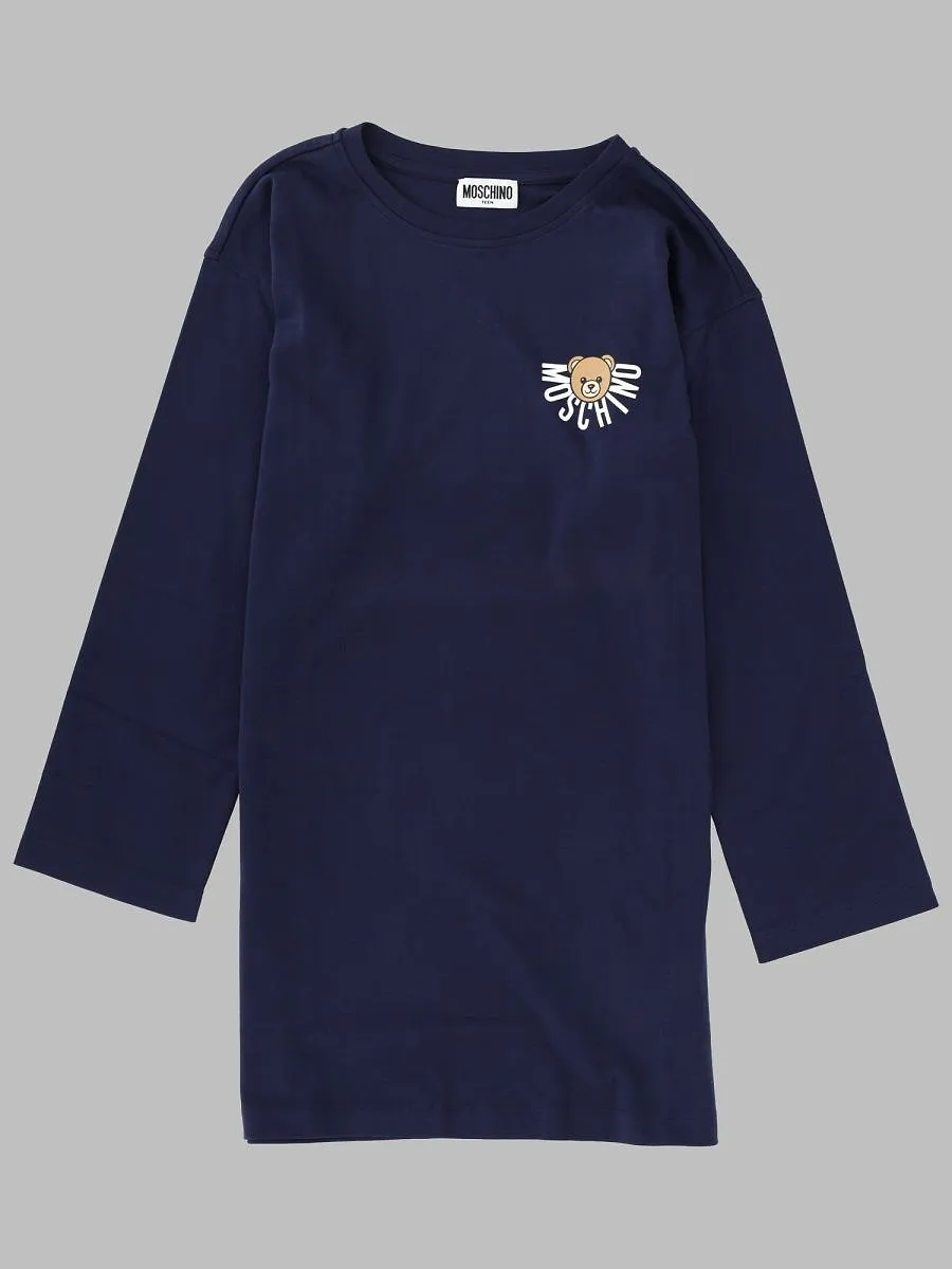 Moschino Kids Logo Bear Jersey Dress