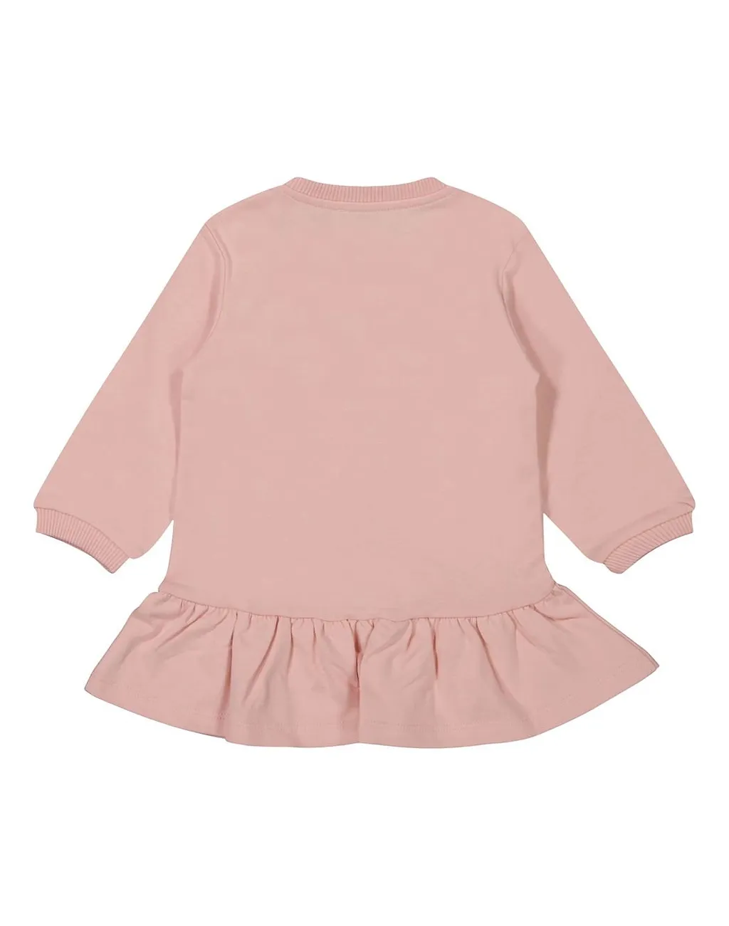 Moschino Kids Logo-Print Crewneck Ruffled Dress