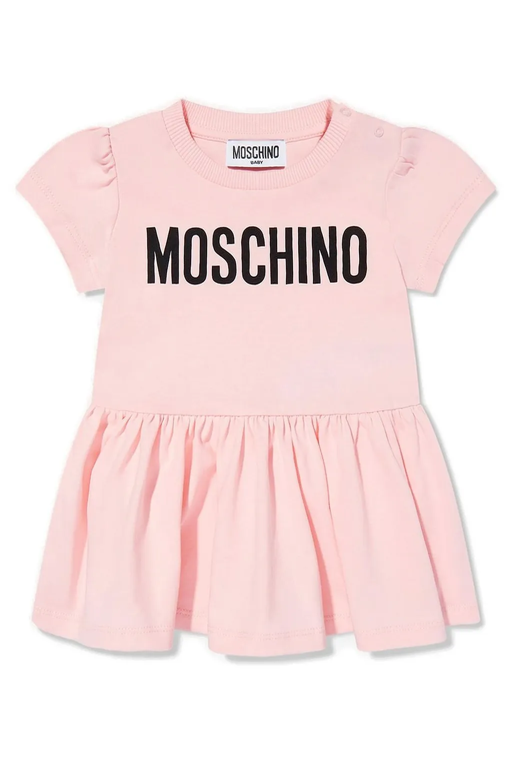 Moschino Kids Logo-Printed Crewneck Dress