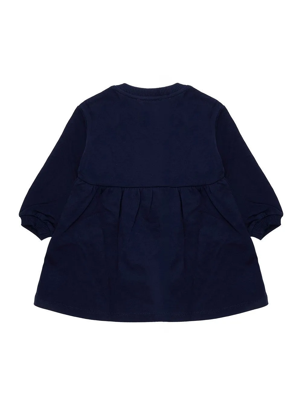 Moschino Kids Teddy Bear Bow Printed Crewneck Dress