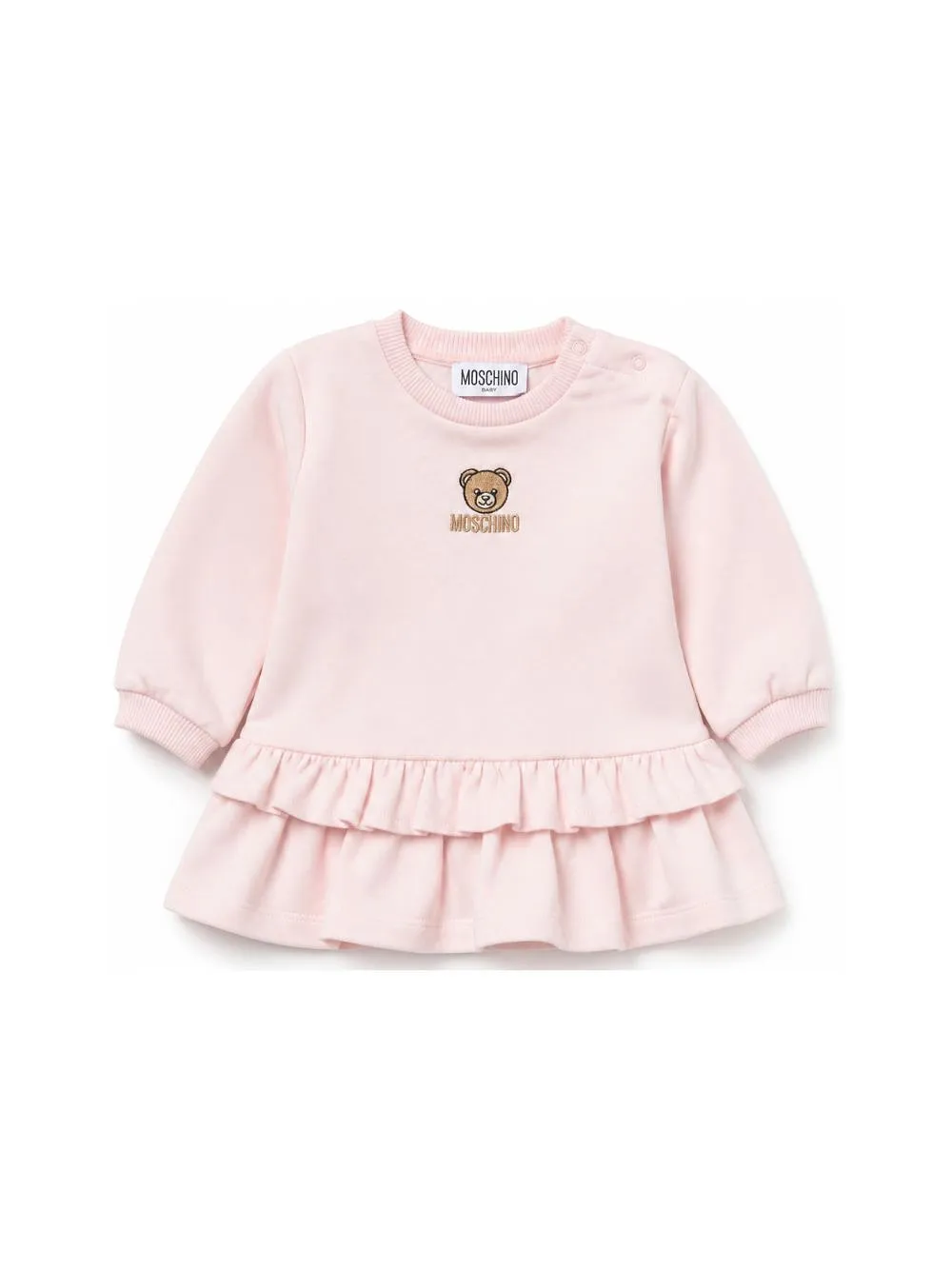 Moschino Kids Teddy Bear Embroidered Dress