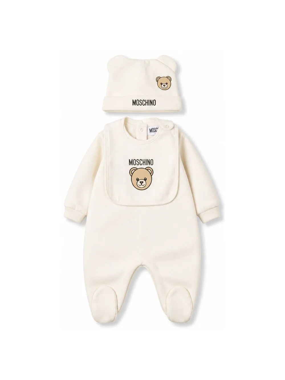 Moschino Kids Teddy Bear Logo Babygrow Set