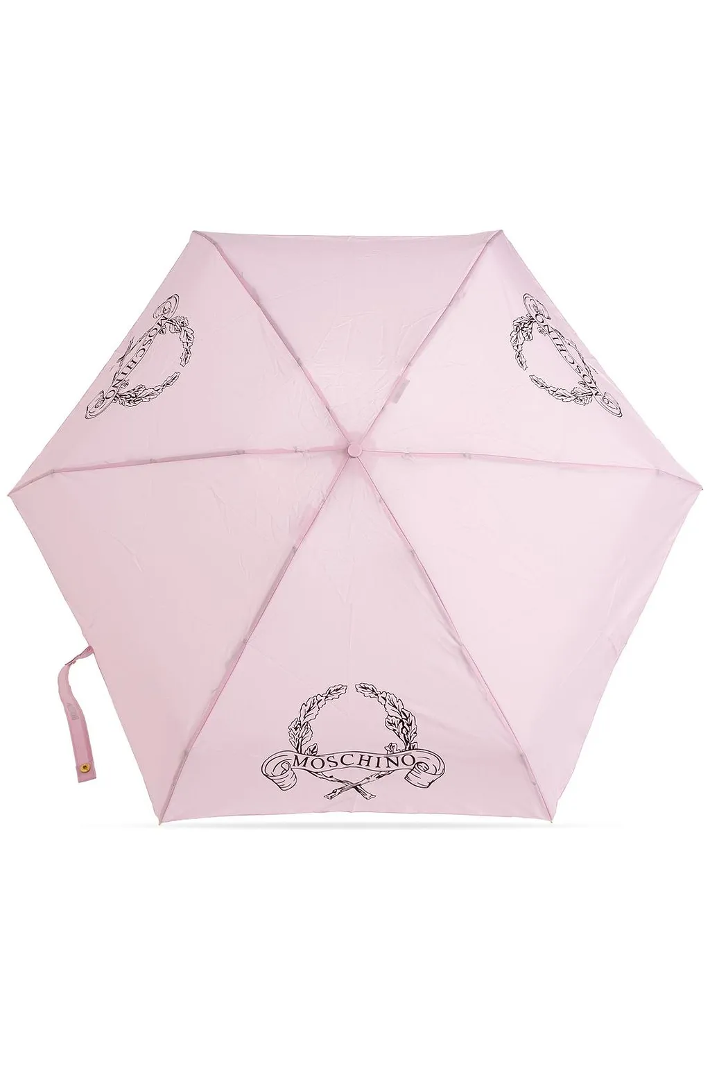 Moschino Logo Printed Folding Umbrella