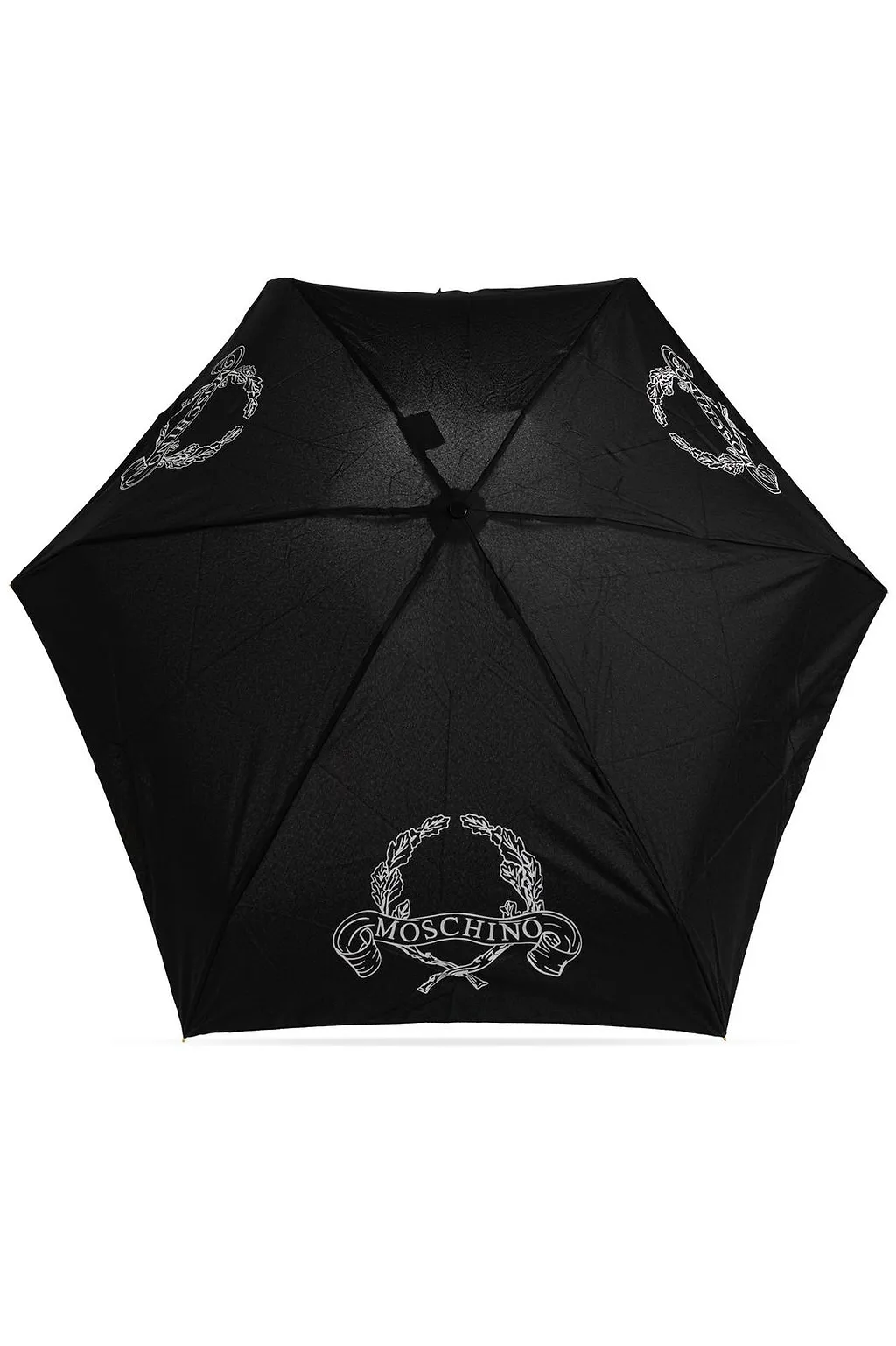 Moschino Logo Printed Folding Umbrella