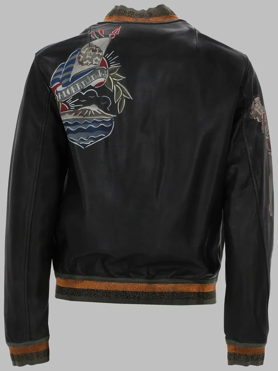 Mr & Mrs Italy Embroidered Bomber Jacket