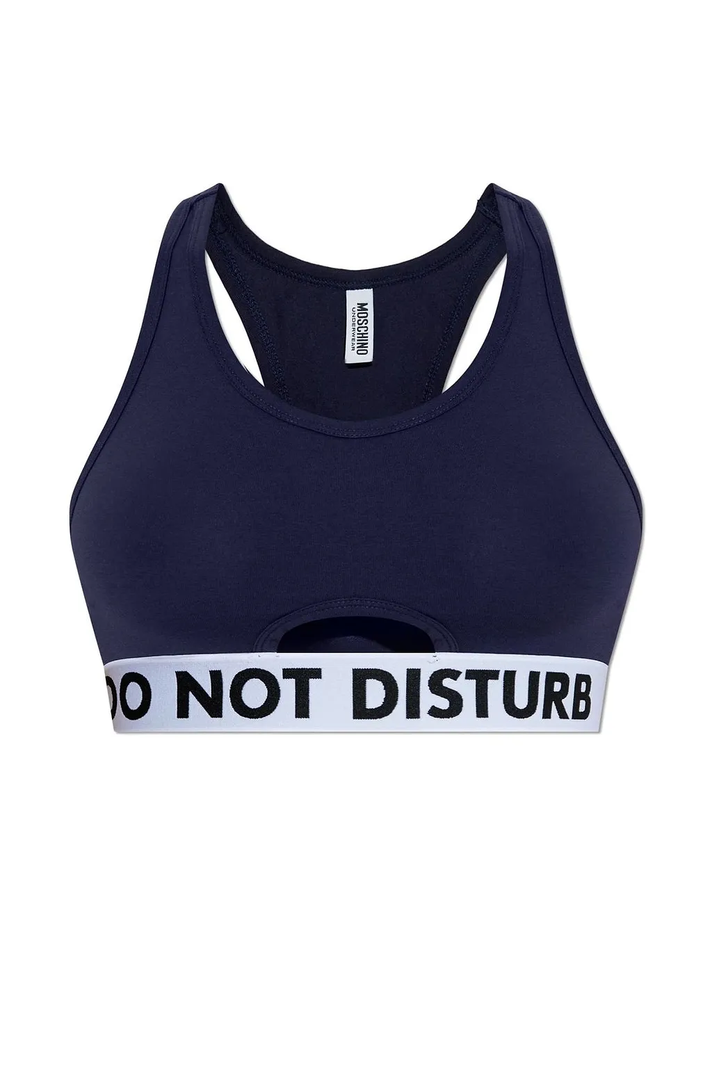 Moschino Logo Printed Stretched Bra