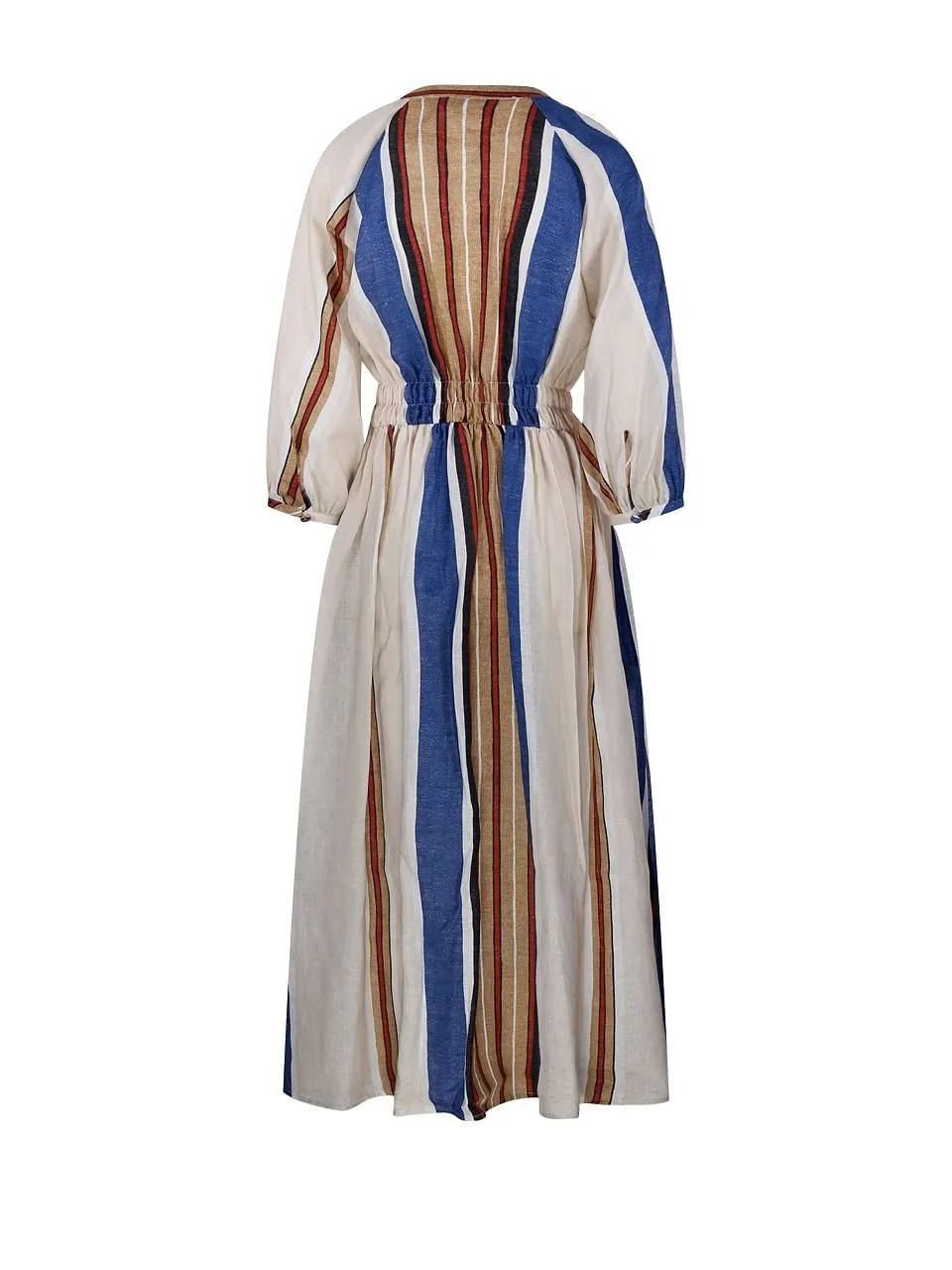 Mirea Striped Midi Dress