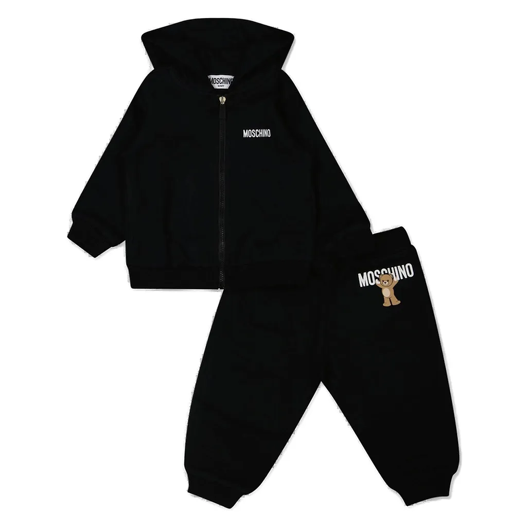 Moschino Kids Teddy Bear Printed Zip-Up Tracksuit Set