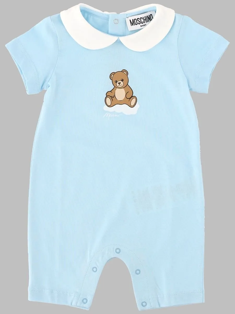 Moschino Kids Teddy Collar Onesie