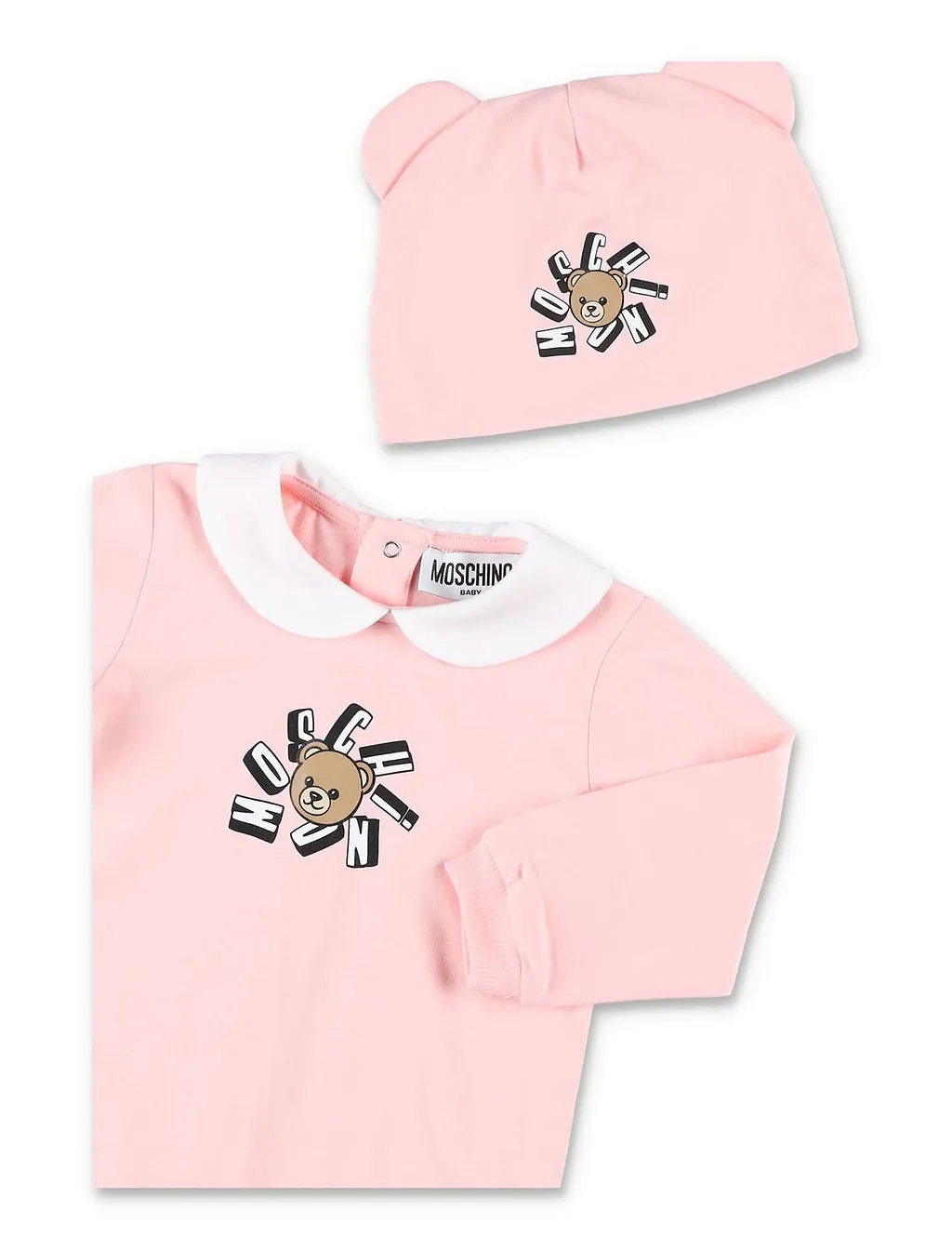 Moschino Kids Teddy Bear Printed Baby Onesie Set