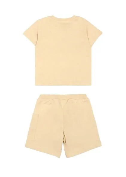 Moschino Kids Teddy Logo Printed Crewneck Babygrow Set