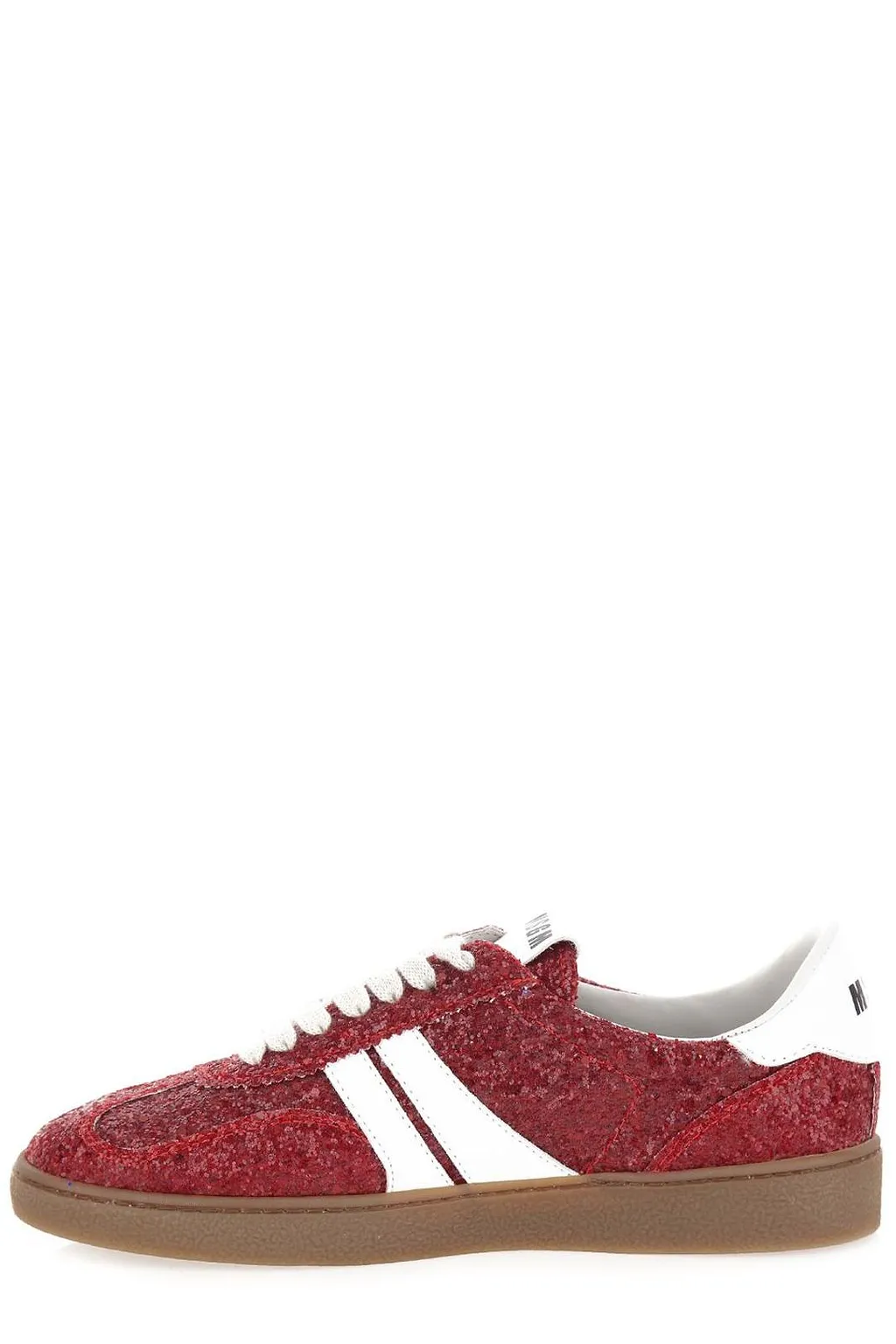 Msgm Glitter Retro Low-Top Sneakers