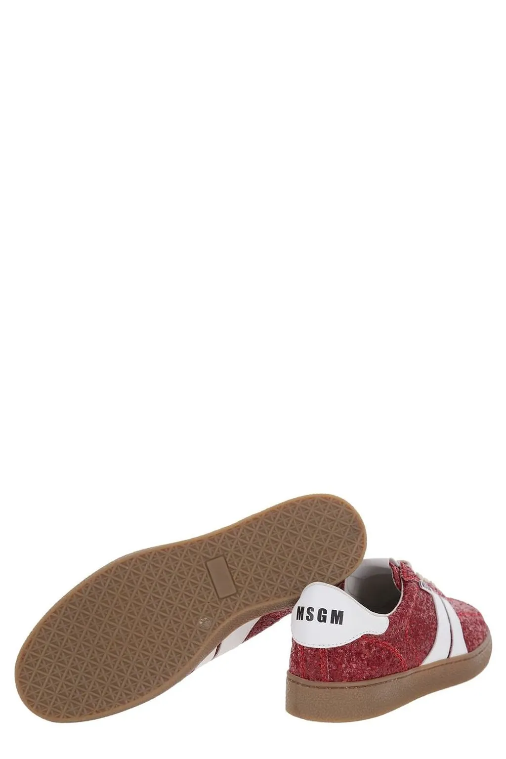 Msgm Glitter Retro Low-Top Sneakers